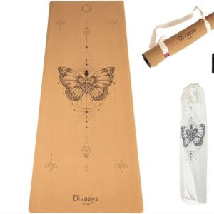 Tapis de yoga - matériaux naturels - sangle transport + housse protection